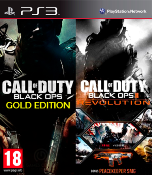 Call of Duty: Black Ops Gold Edition + Call of Duty: Black Ops II COD Black Ops 2 + Revolution DLC – PS3