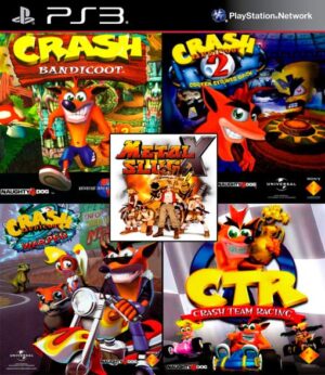 Crash Bandicoot 1, 2, 3 + Crash Team Racing + Metal Slug X – Inglés – PS3